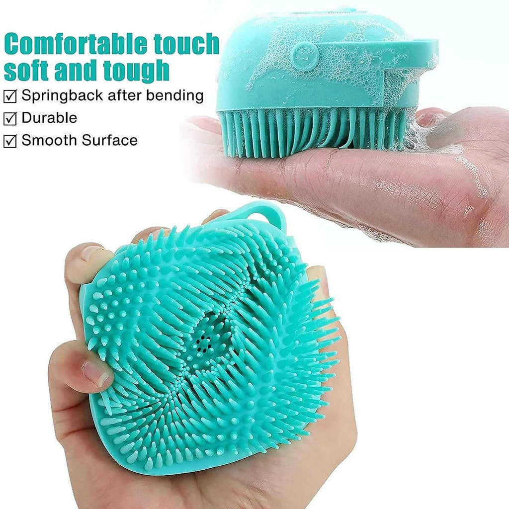 Scrubbing Soft Silicone Bath Brush with Hooks Baby Showers Silicon Cleaning Brushes