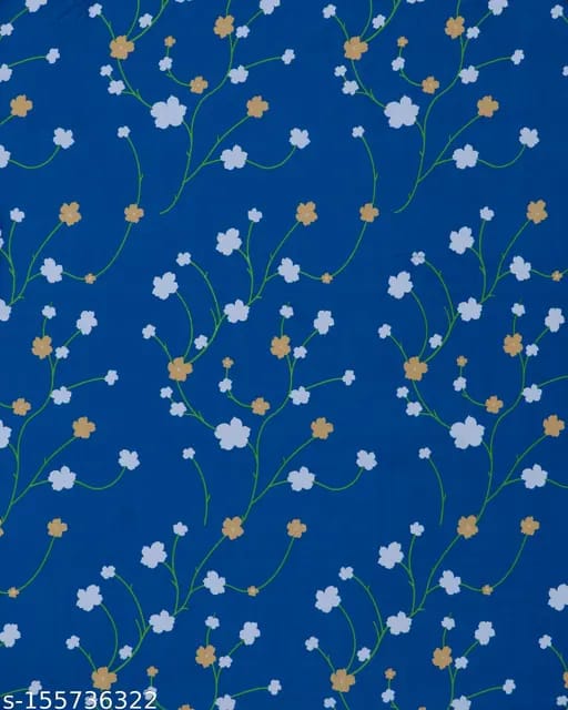 Super Soft Glace Cotton All Round Elastic Fitted Double Bed Bedsheet with 2 Pillow Covers-72x78x8