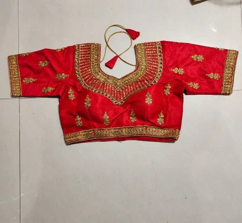 Traditional Indian Clothing Sari Tops Women Blouse Summer Gold Thread Embroidery Pakistani Clothes Saree Shirt India