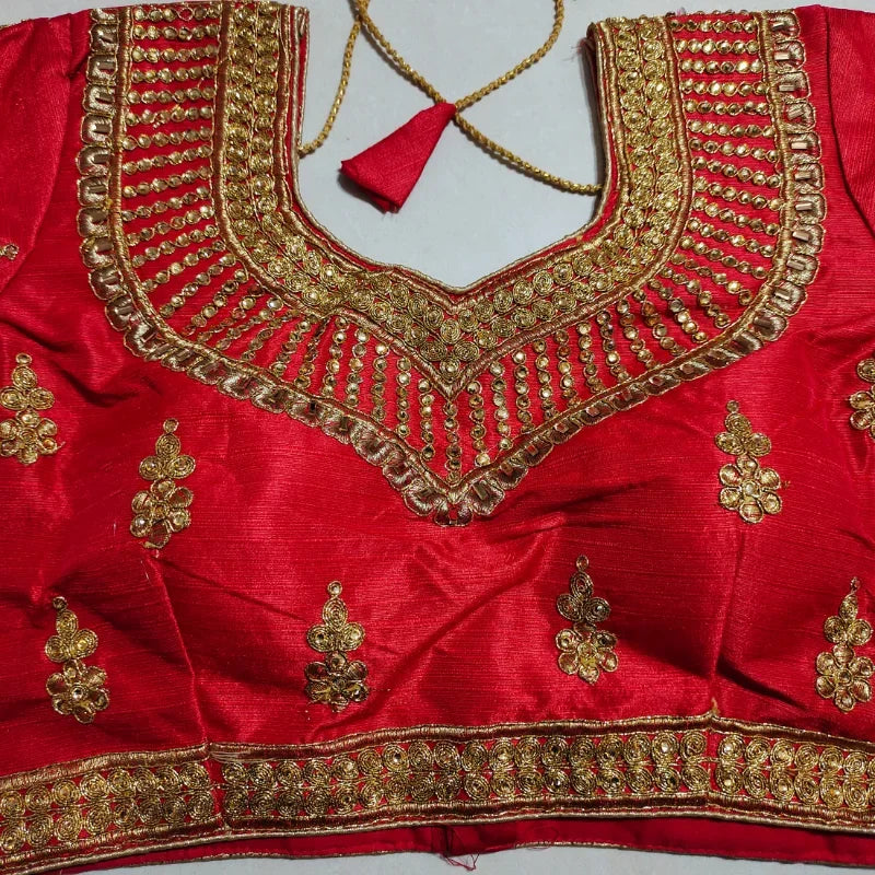 Traditional Indian Clothing Sari Tops Women Blouse Summer Gold Thread Embroidery Pakistani Clothes Saree Shirt India