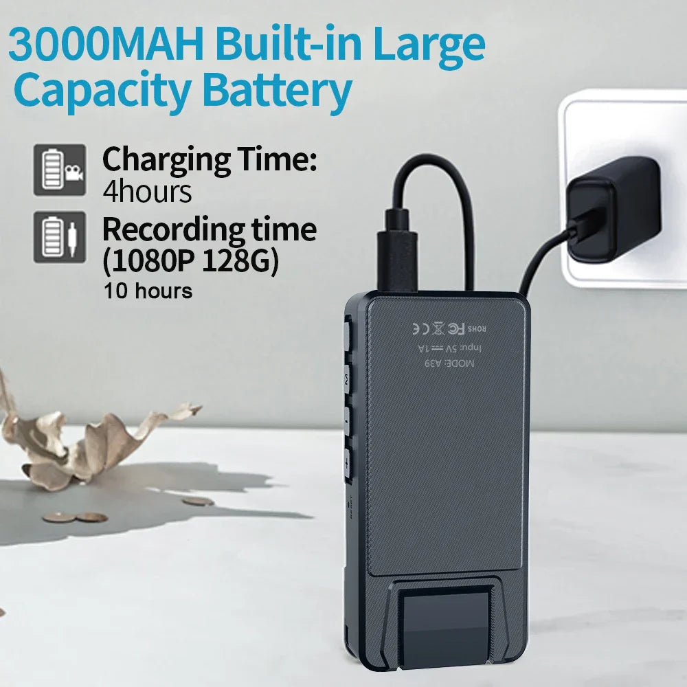 Full 1080P HD Mini Camera 3000mAh Sports Cam
