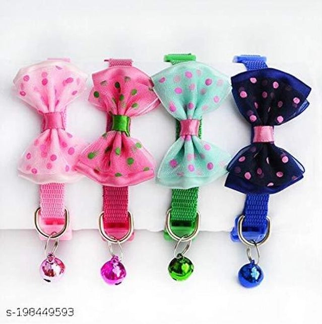 ABS Plastic Coller Belt for Pet (Multicolor, Pack of 4)