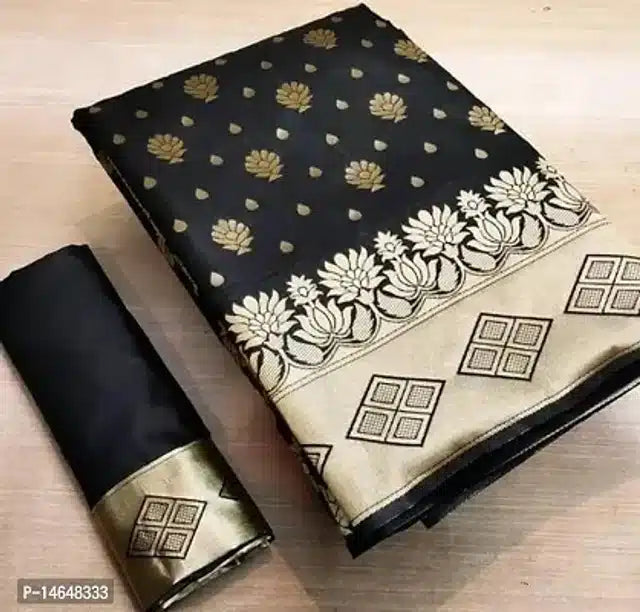 Jacquard Printed Saree for Women (Red, 6.3 m)